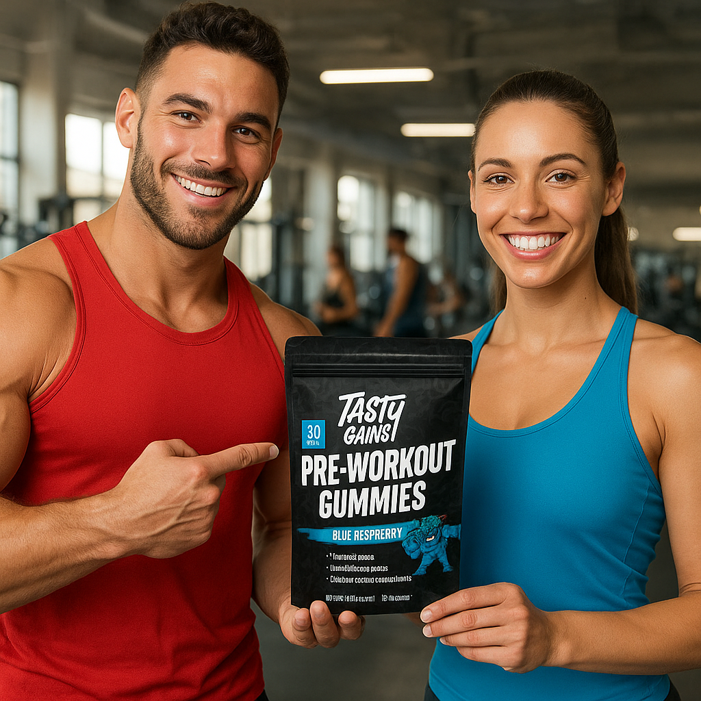 Gomitas pre-entrenamiento Tasty Gains - 30 porciones