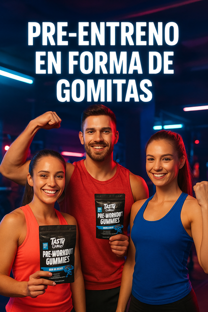 Gomitas pre-entrenamiento Tasty Gains - 30 porciones