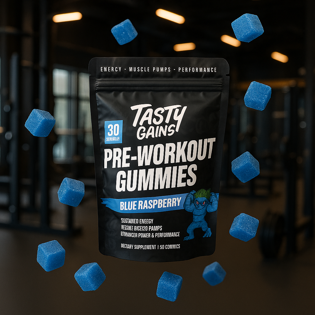 Gomitas pre-entrenamiento Tasty Gains - 30 porciones